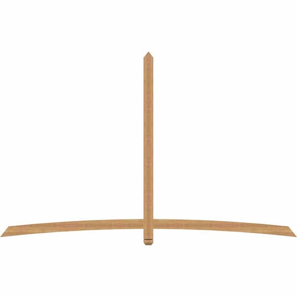 Ekena Millwork Bellingham Timber Gable Bracket, Western Red Cedar, 108"W x 68"H x 1 1/2"D x 3 1/2"F, 15/12 Pitch GBW108X68X0204BEL00SWR - main